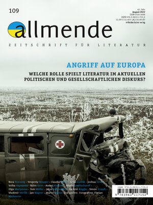 cover image of Allmende 109 – Zeitschrift für Literatur